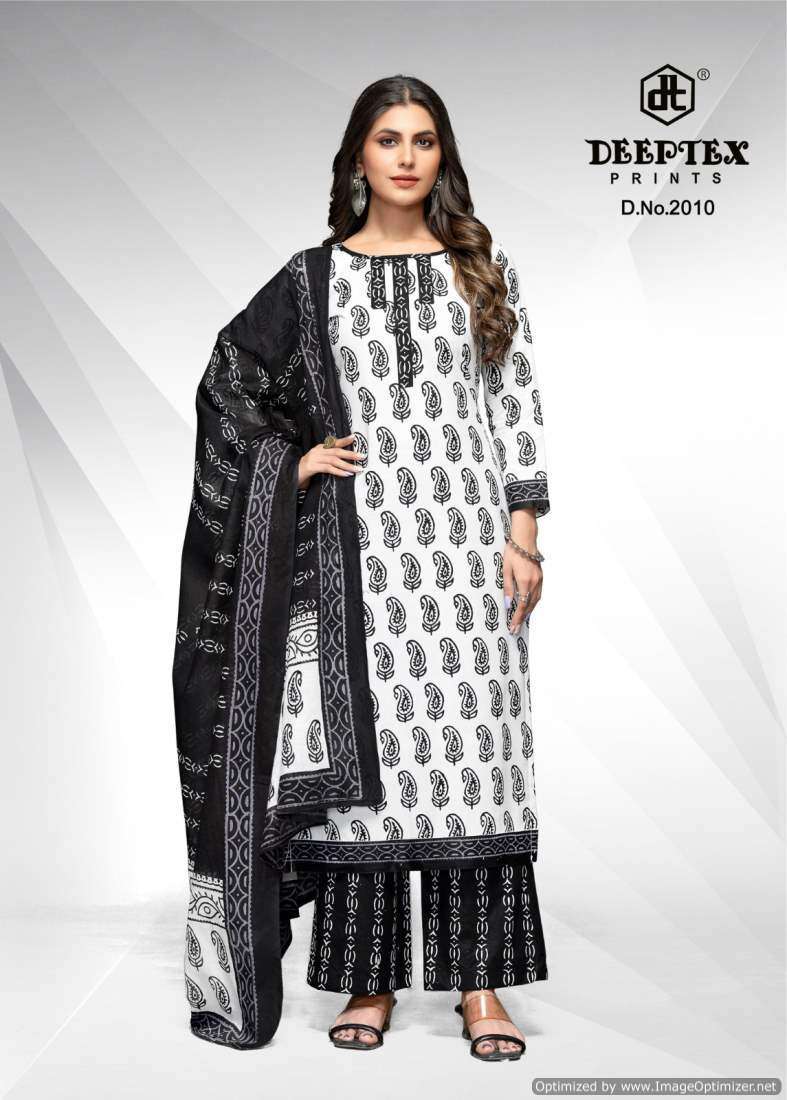 Deeptex Aaliza Black And White Vol-2 Surat dress material market rate