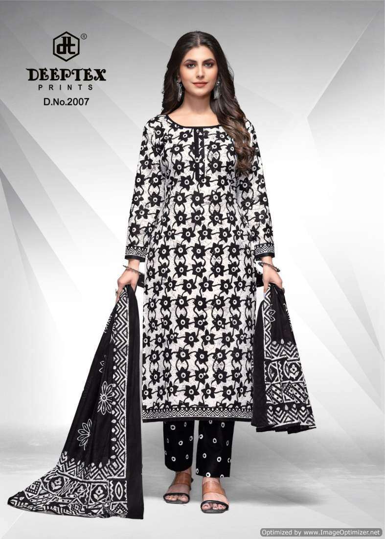 Deeptex Aaliza Black And White Vol-2 Surat dress material market rate