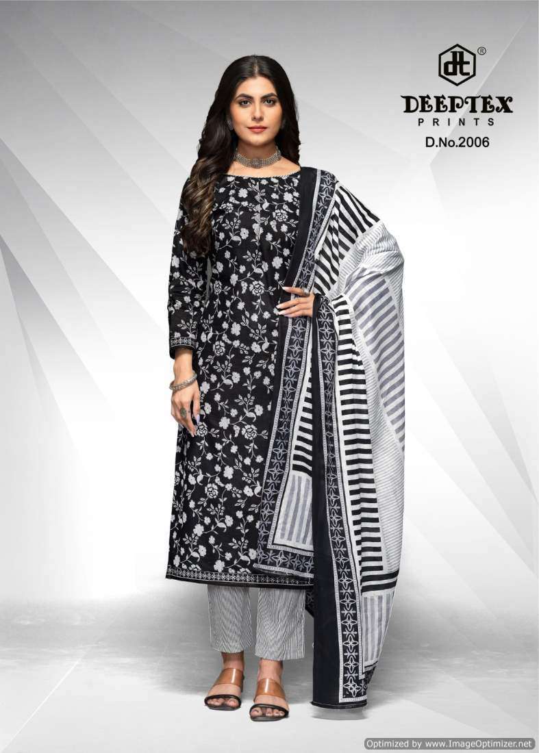 Deeptex Aaliza Black And White Vol-2 Surat dress material market rate