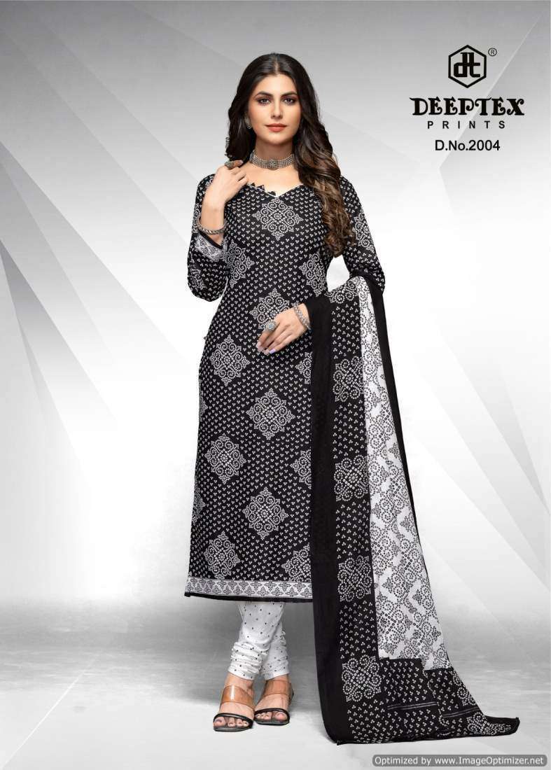 Deeptex Aaliza Black And White Vol-2 Surat dress material market rate