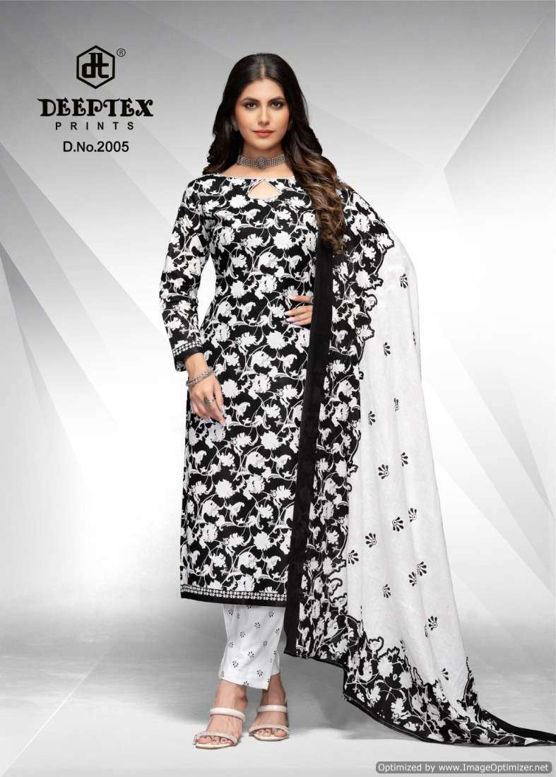 Deeptex Aaliza Black And White Vol-2 Surat dress material market rate