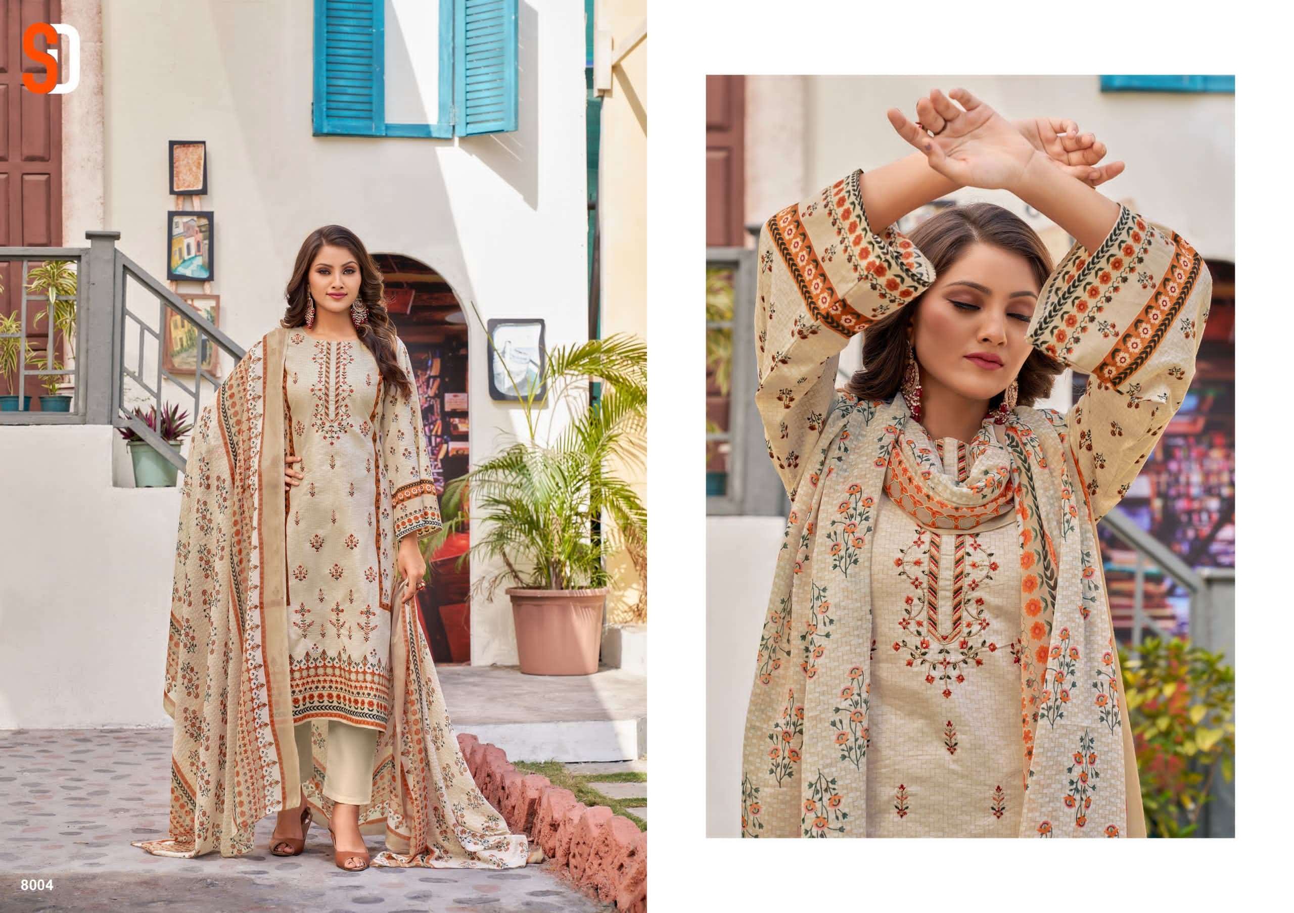 Shraddha Bin Saeed Lawn Collection Vol 8 Anarkali Salwar Suits