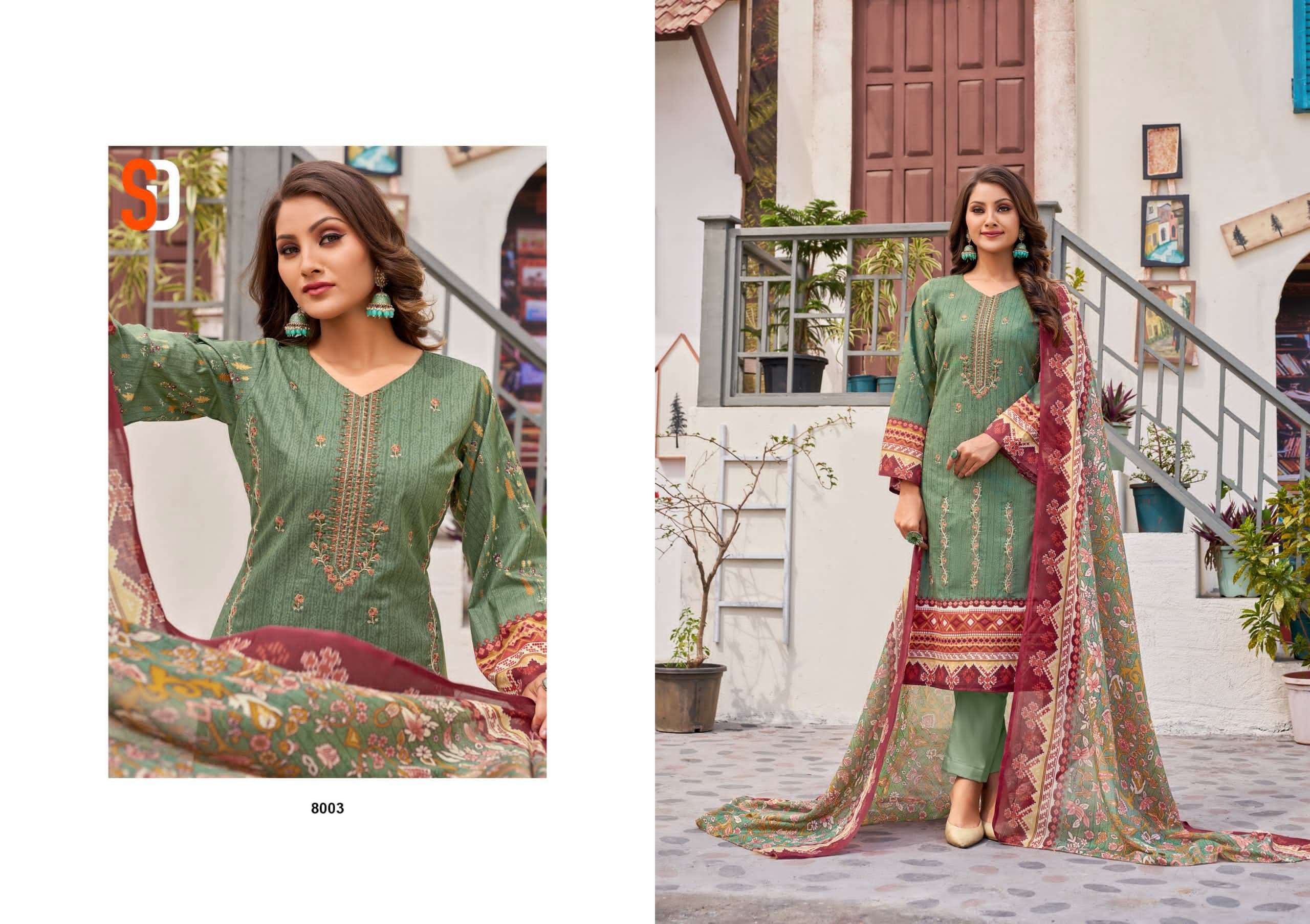 Shraddha Bin Saeed Lawn Collection Vol 8 Anarkali Salwar Suits