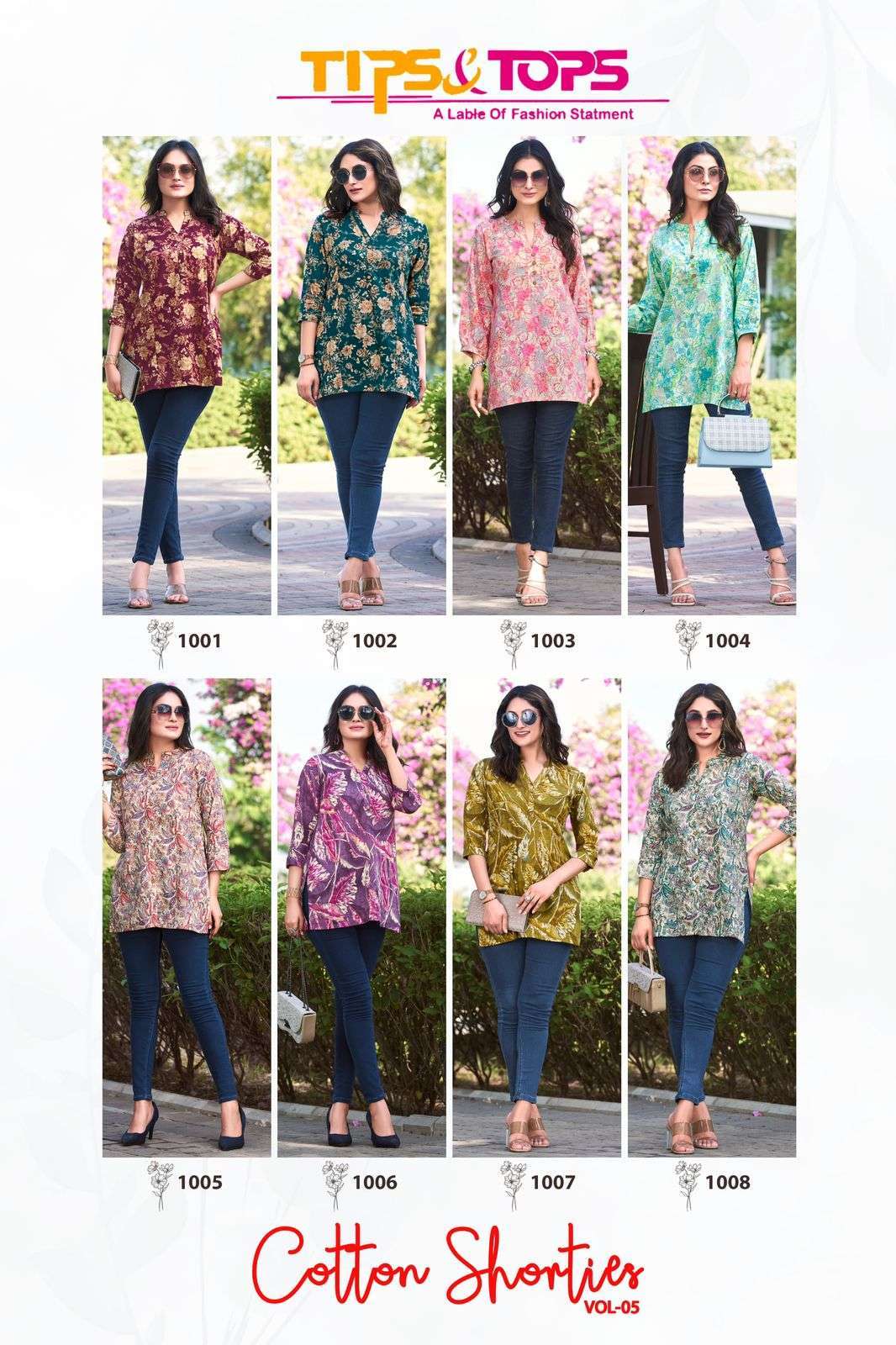 TIPS & TOPS COTTON SHORTIES Vol 05 Latest kurtis at wholesale price