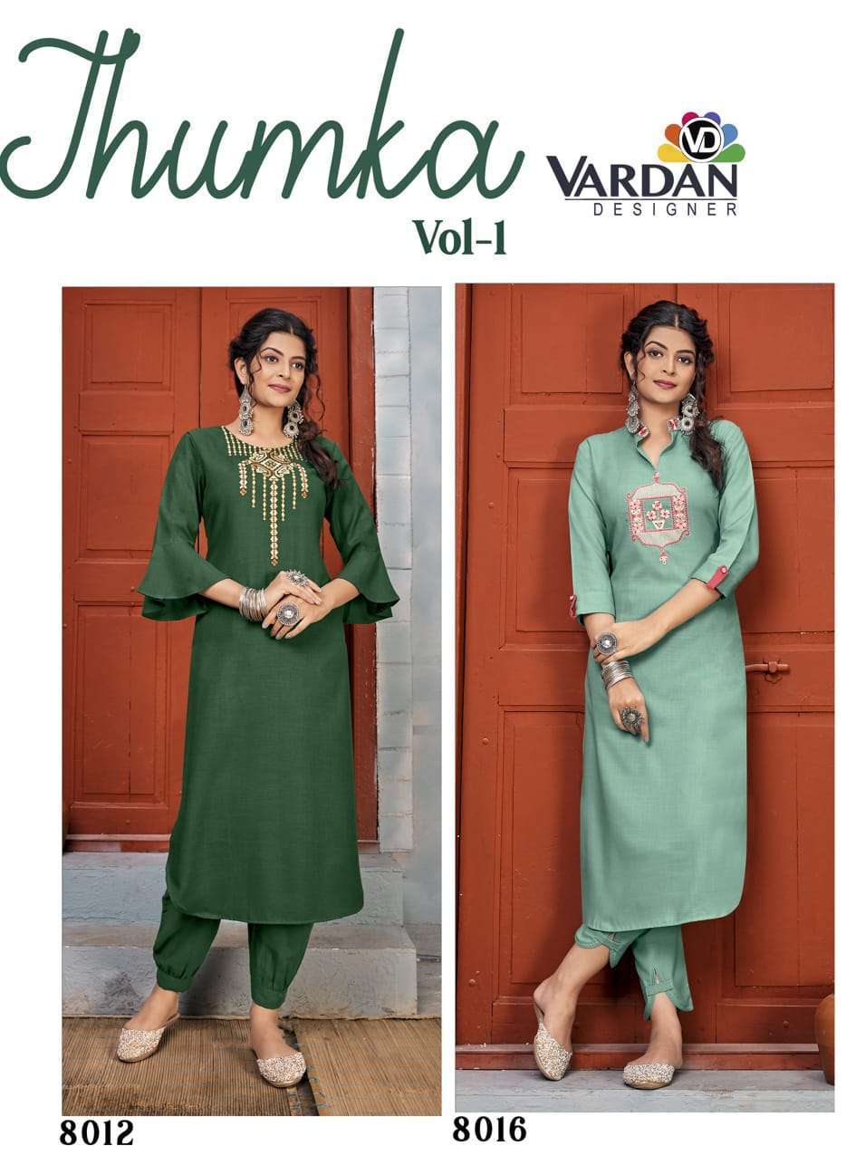 Vardan Designer Jhumka- Vol- 1 Casual Kurtis wholesale in Bangalore