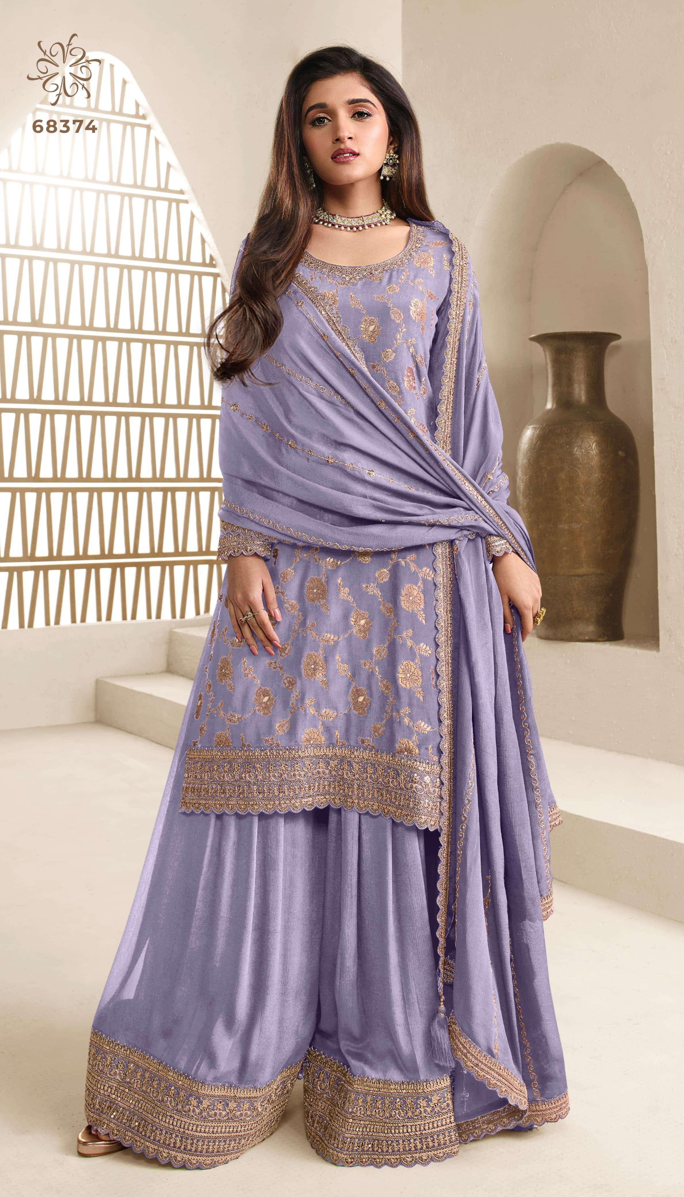 Vinay Kuleesh Karva Colour Plus Embroidered Custom Salwar Kameez in Ahmedabad