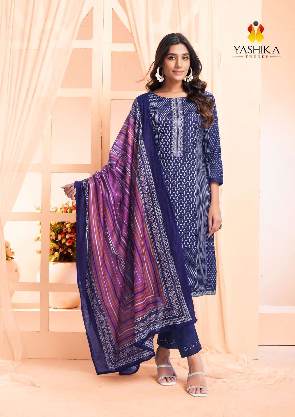 Yashika Erina Cotton Printed Wholesale dress materials suppliers