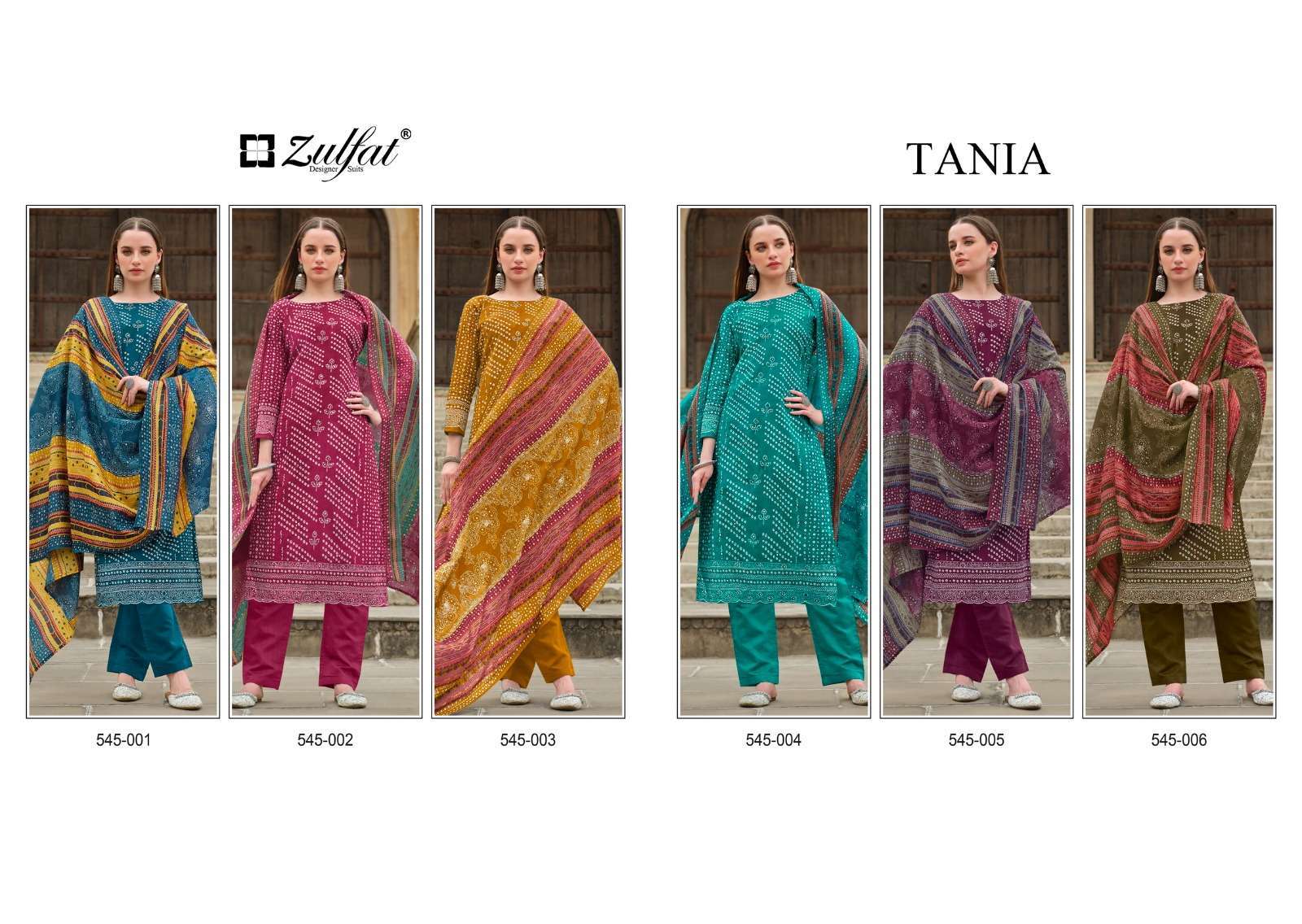 Zulfat Tania Cotton Printed Bridal dress materials in Kolkata