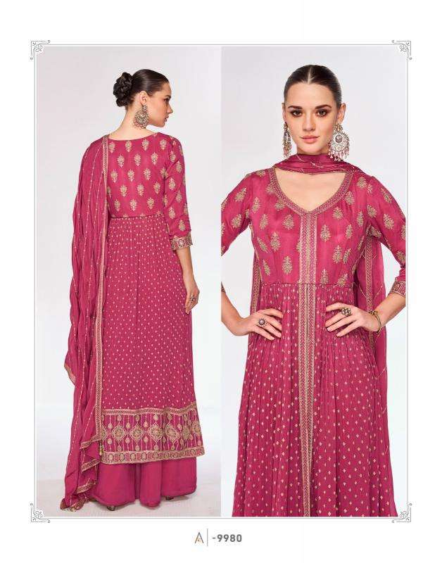 Aashirwad Rosy Premium Chinnon Designer Cheap Salwar Kameez in Kolkata