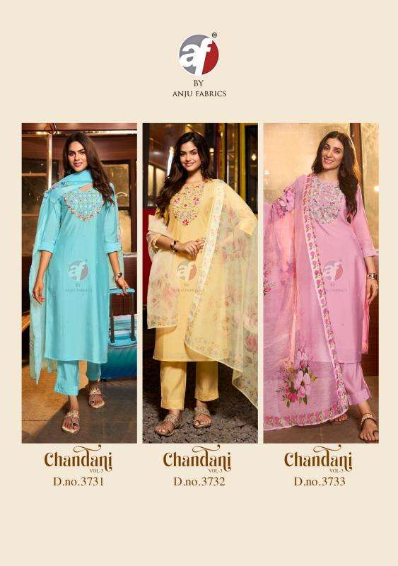 Anju Fabrics Chandani Vol -3 Wholesale Kurti suppliers in Mumbai