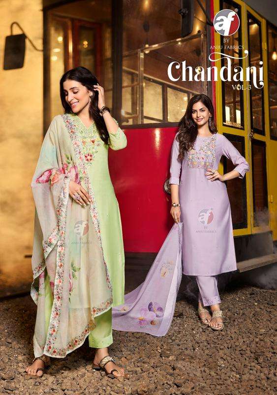 Anju Fabrics Chandani Vol -3 Wholesale Kurti suppliers in Mumbai