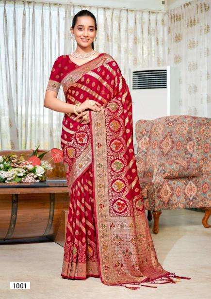 Bunawat Akriti Vol 7 Fancy Designer Silk Saree market in Mumbai