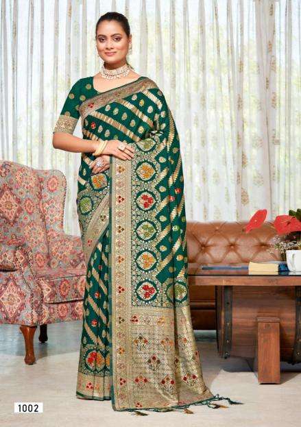 Bunawat Akriti Vol 7 Fancy Designer Silk Saree market in Mumbai