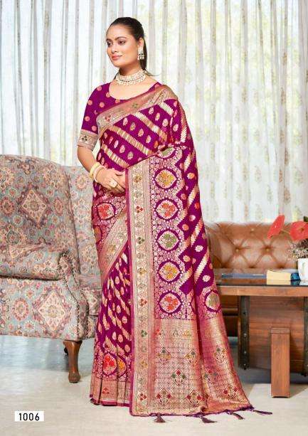 Bunawat Akriti Vol 7 Fancy Designer Silk Saree market in Mumbai