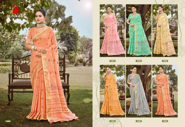 Bunawat Surmaai Cotton Traditional sarees wholesale