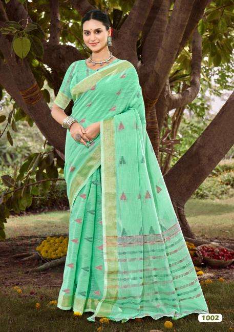 Bunawat Surmaai Cotton Traditional sarees wholesale