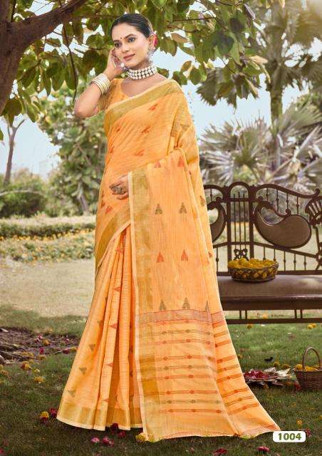 Bunawat Surmaai Cotton Traditional sarees wholesale