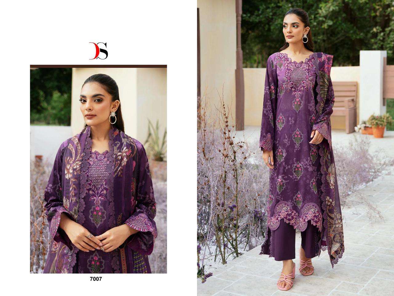 Deepsy Ramsha Rangrez Luxury Lawn 24 Vol 2 Chiffon Dupatta Bollywood Salwar Kameez wholesale in Mumbai