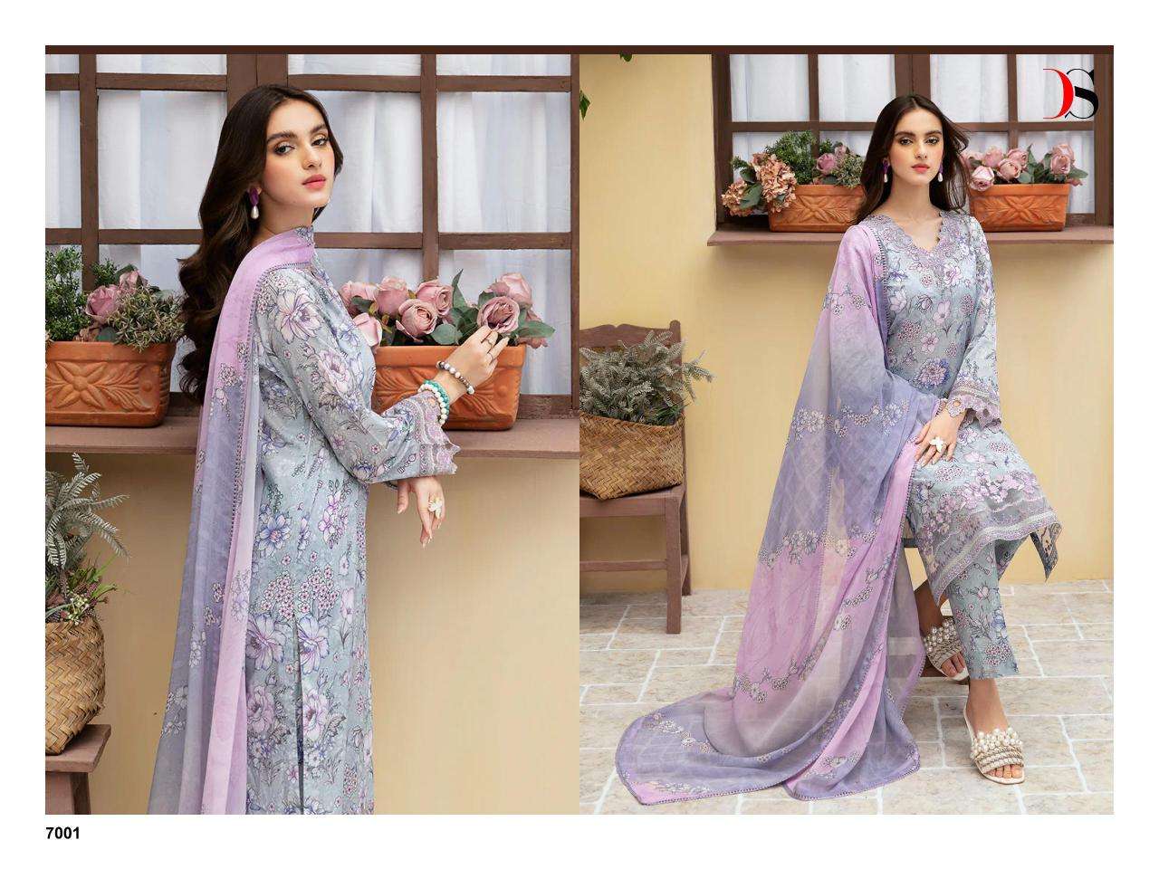 Deepsy Ramsha Rangrez Luxury Lawn 24 Vol 2 Chiffon Dupatta Bollywood Salwar Kameez wholesale in Mumbai