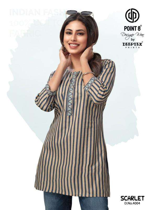 Deeptex Scarlet Vol-4 – Short Tops Designer Kurtis in Mumbai