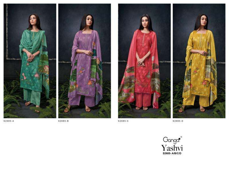 Ganga YASHVI 2685 Wholesale cotton dress material in Mumbai