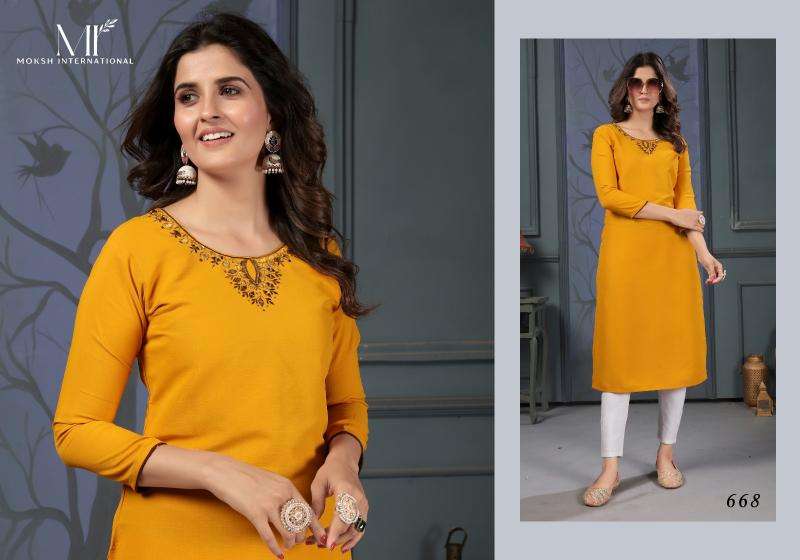 Moksh International Mirror Vol-2 Mumbai designer Kurti wholesalers