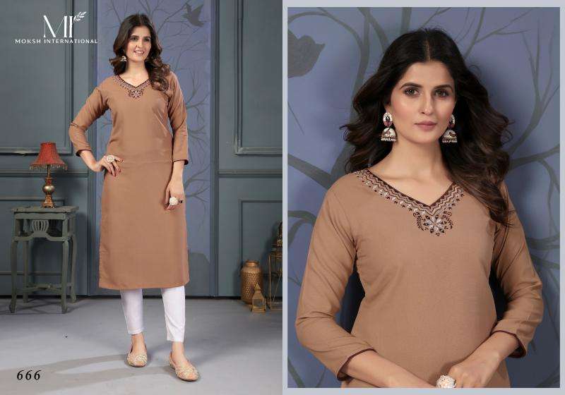 Moksh International Mirror Vol-2 Mumbai designer Kurti wholesalers