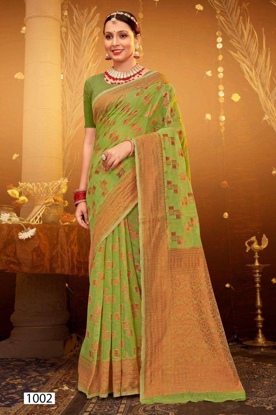 Saroj Atlantic Cotton Vol.3 Soft Cotton Surat saree wholesale market in Mumbai