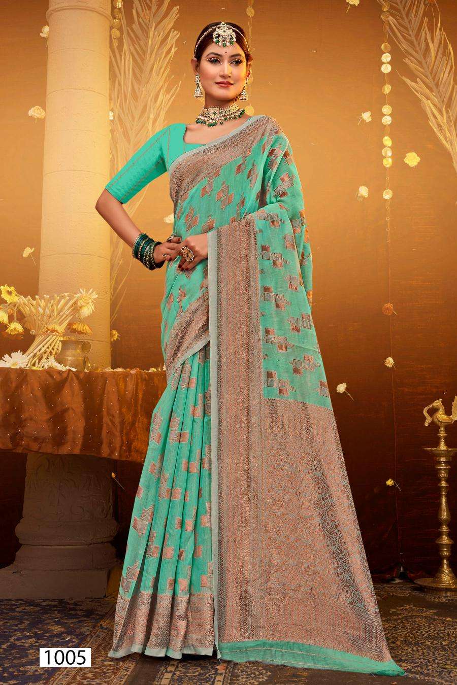 Saroj Atlantic Cotton Vol.3 Soft Cotton Surat saree wholesale market in Mumbai