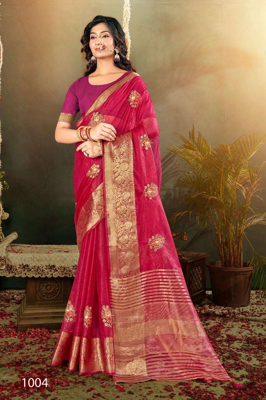 Saroj Lailla Vol.3 Soft Organza Wholesale saree market in Bandra Mumbai