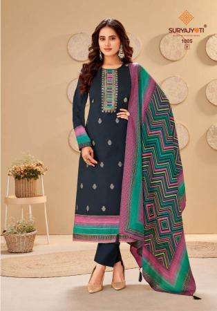 Suryajyoti Pallavi Vol 1 Jam Satin Printed Dress material wholesalers in Kashmir