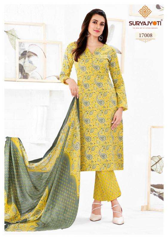 Suryajyoti Zion Cotton Vol-17 Dress materials supplier