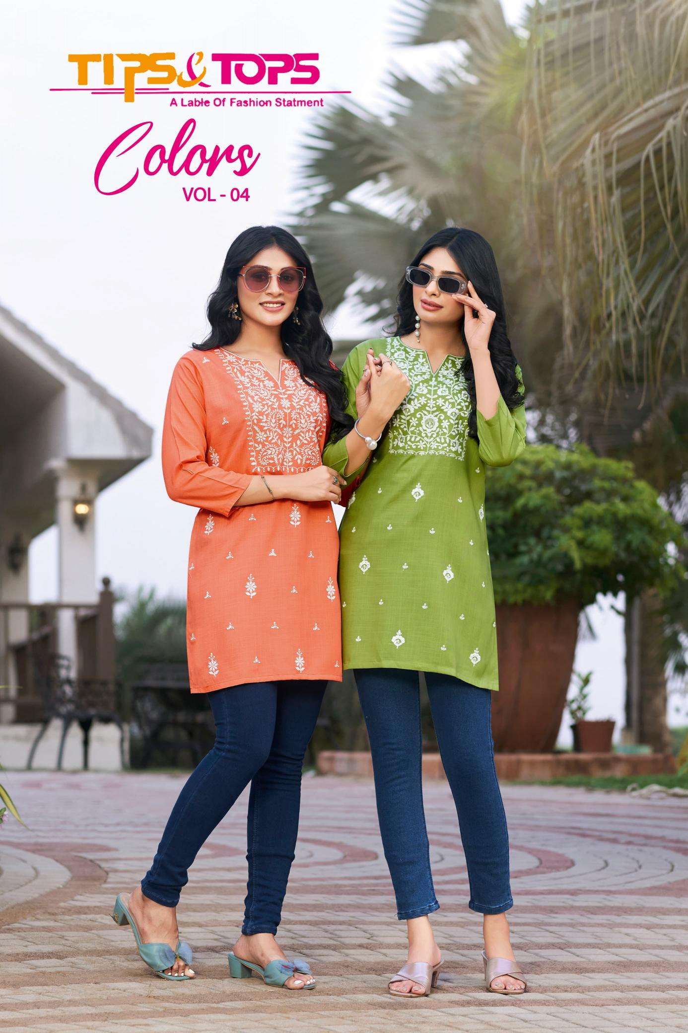 TIPS & TOPS COLORS VOL 04 Kurti Wholesalers in Bangalore