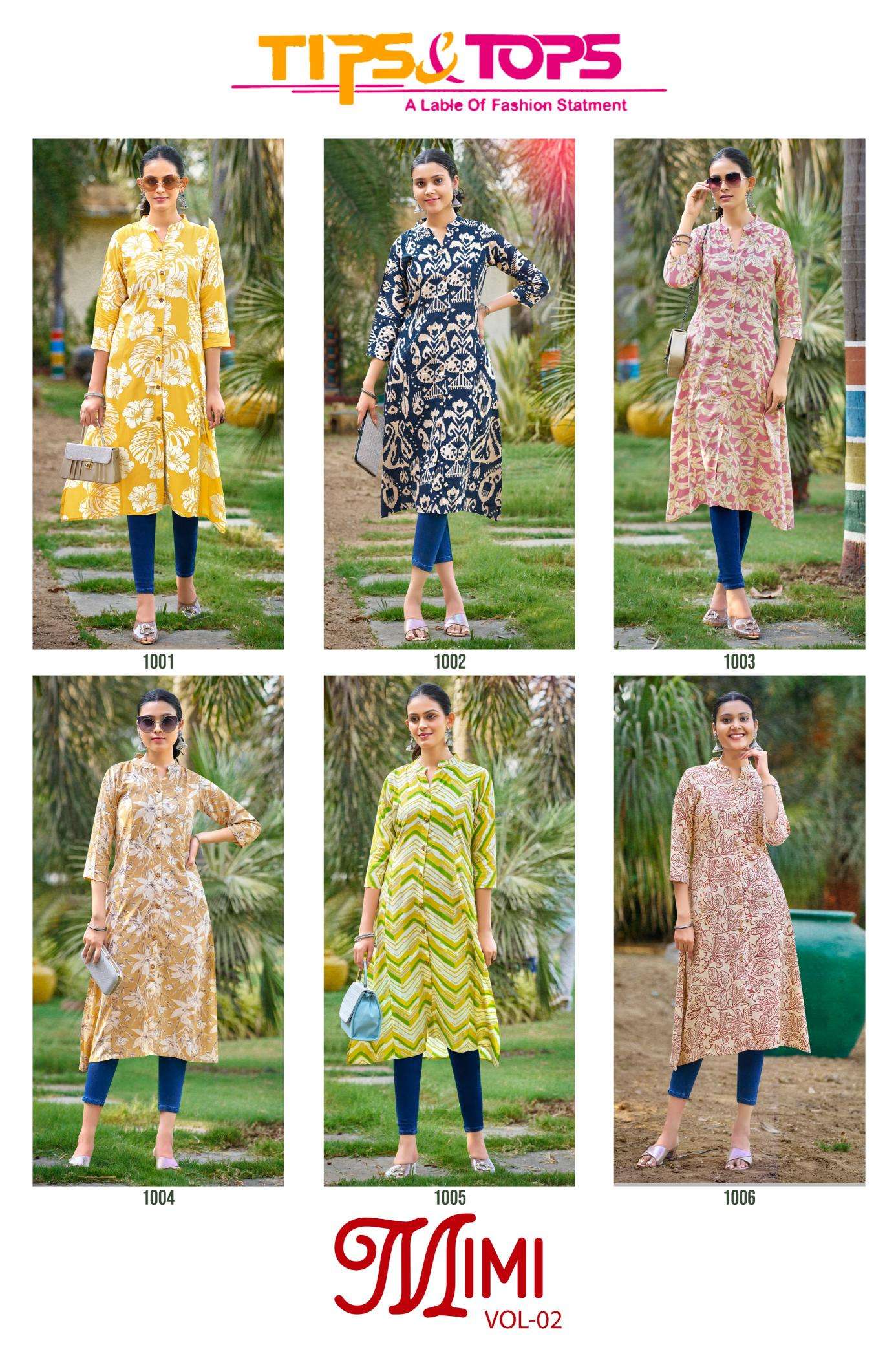 TIPS & TOPS MIMI Vol 02 Wholesale Kurti suppliers in Hyderabad