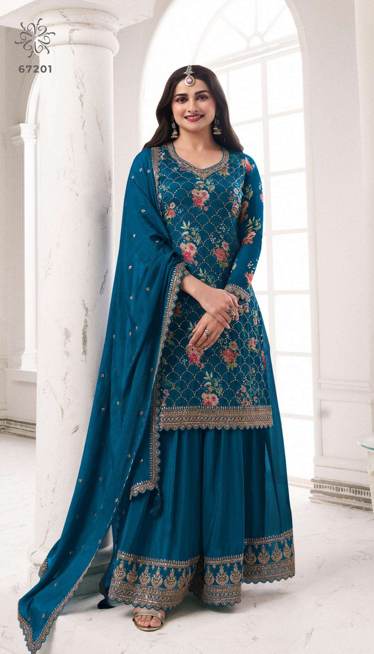 Vinay Kuleesh Sneh Nx Chinon Embroidered Budget-friendly salwar kameez wholesale in Hyderabad