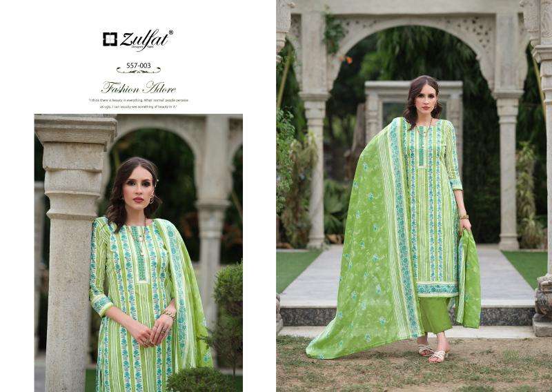 Zulfat Nazrana Vol 3 Cotton Designer Cotton dress materials wholesale