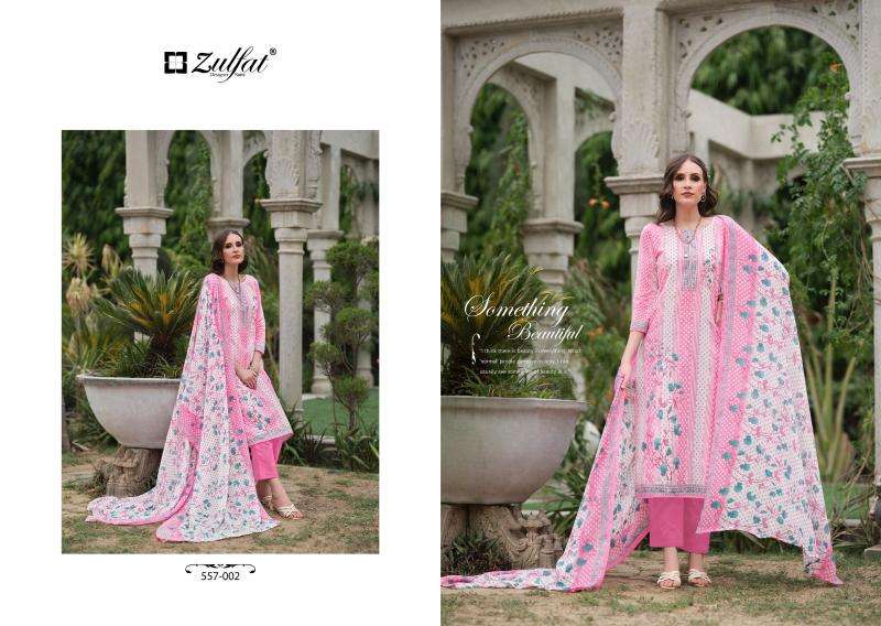 Zulfat Nazrana Vol 3 Cotton Designer Cotton dress materials wholesale