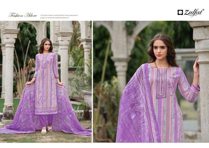 Zulfat Nazrana Vol 3 Cotton Designer Cotton dress materials wholesale