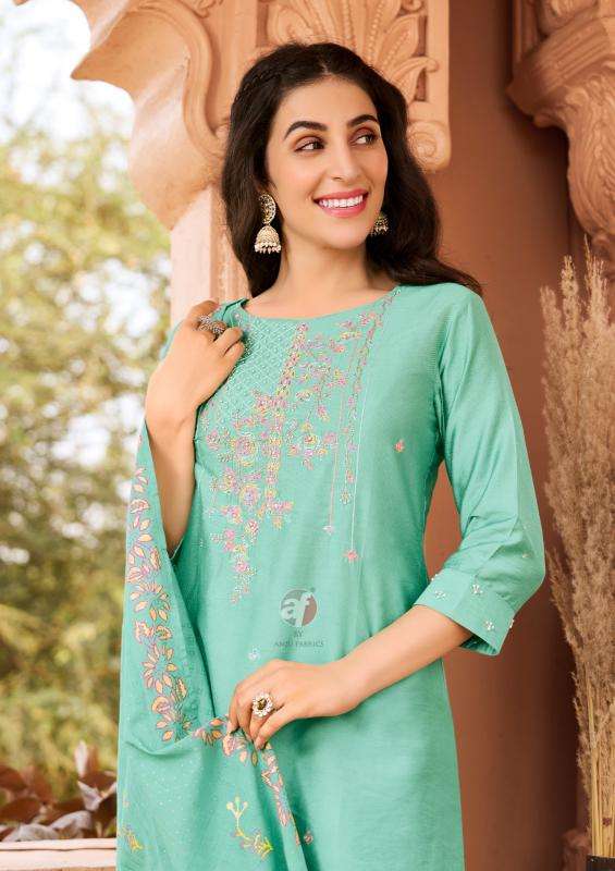 Anju Fabrics Once More Vol 4 Kurti warehouse in Ahmedabad