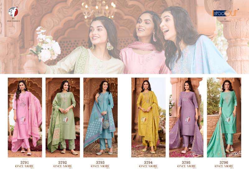 Anju Fabrics Once More Vol 4 Kurti warehouse in Ahmedabad