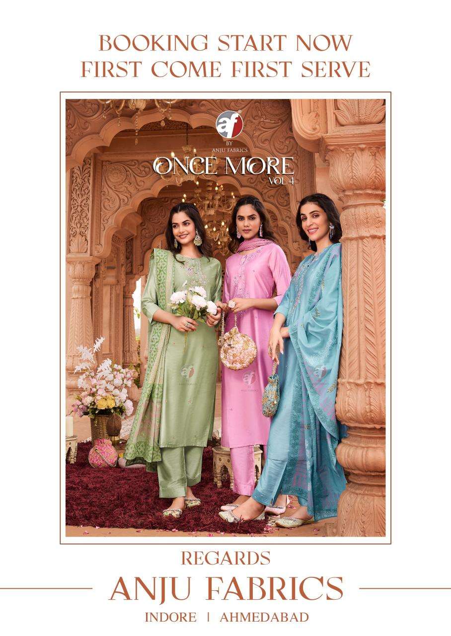 Anju Fabrics Once More Vol 4 Kurti warehouse in Ahmedabad