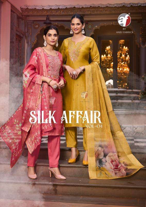 Anju Fabrics Silk Affair vol - 4 Rayon kurtis in Mumbai