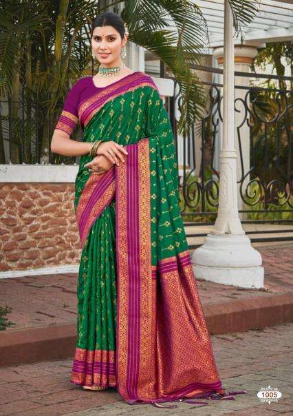 BUNAWAT MEENA SILK Saree  Material in Pune