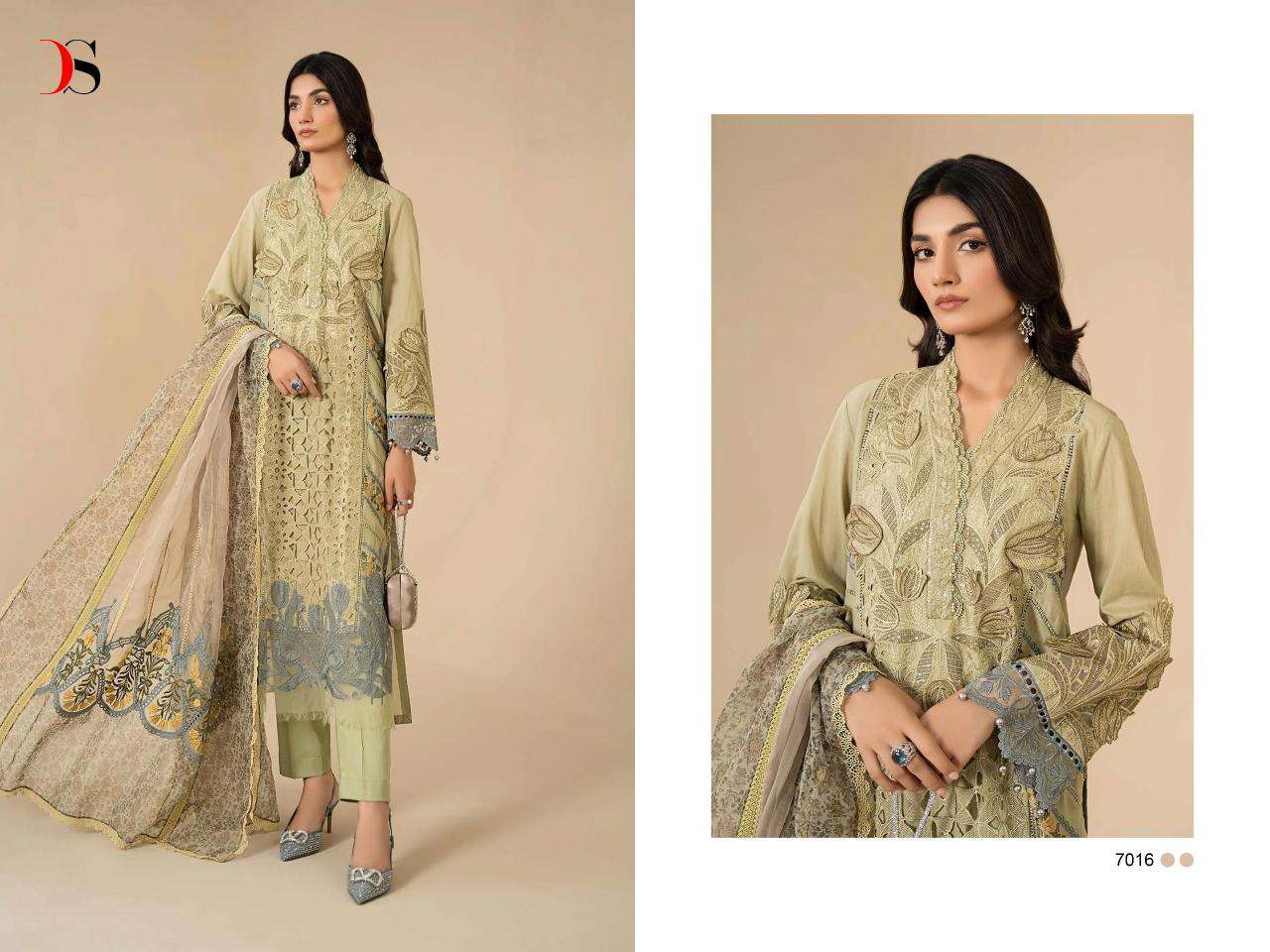 Deepsy Maria B Festive Collection 24 Chiffon Dupatta Surat Embroidered Salwar Kameez