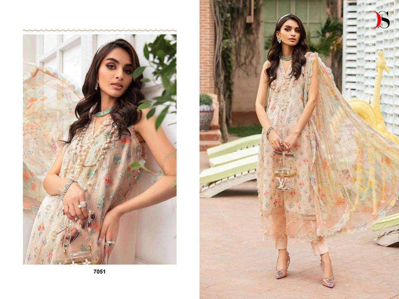 Deepsy Maria B MPrint 24 Vol 3 Chiffon Dupatta Wholesale designer Salwar Kameez