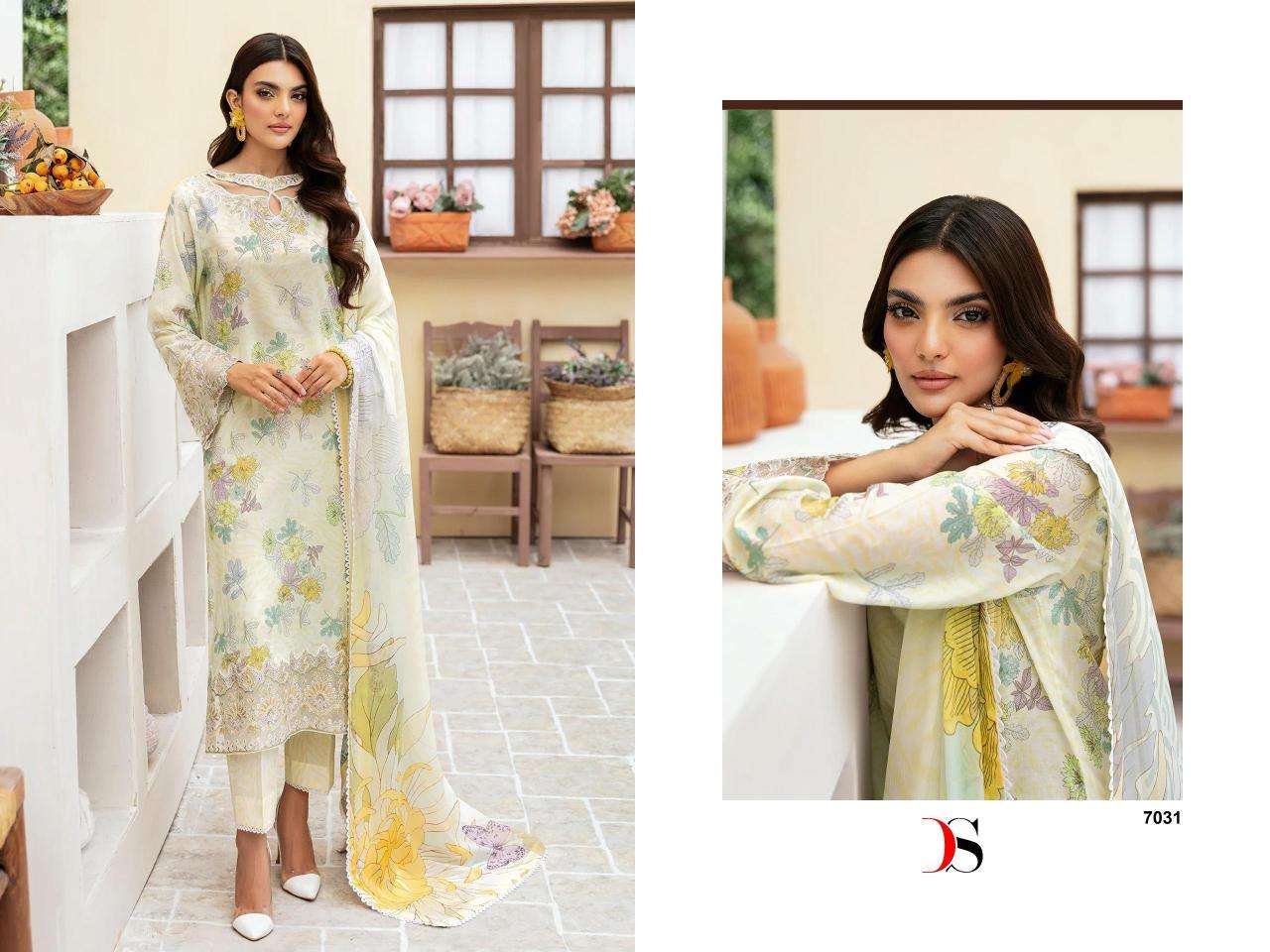 Deepsy Ramsha Rangrez Luxury Lawn 24 Vol 3 Chiffon Dupatta Surat wholesale patiala salwar suits