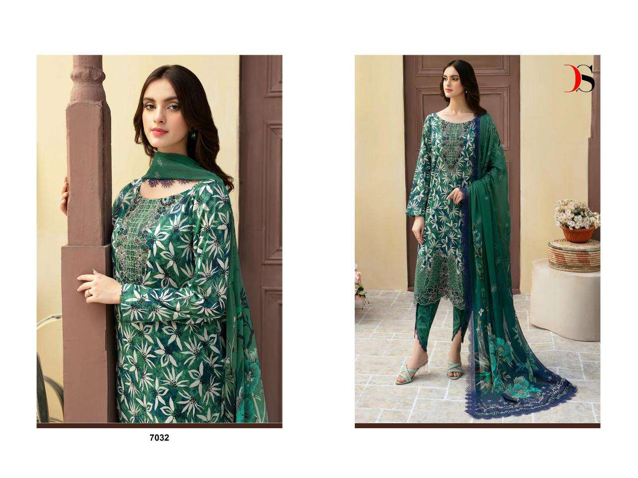 Deepsy Ramsha Rangrez Luxury Lawn 24 Vol 3 Chiffon Dupatta Surat wholesale patiala salwar suits