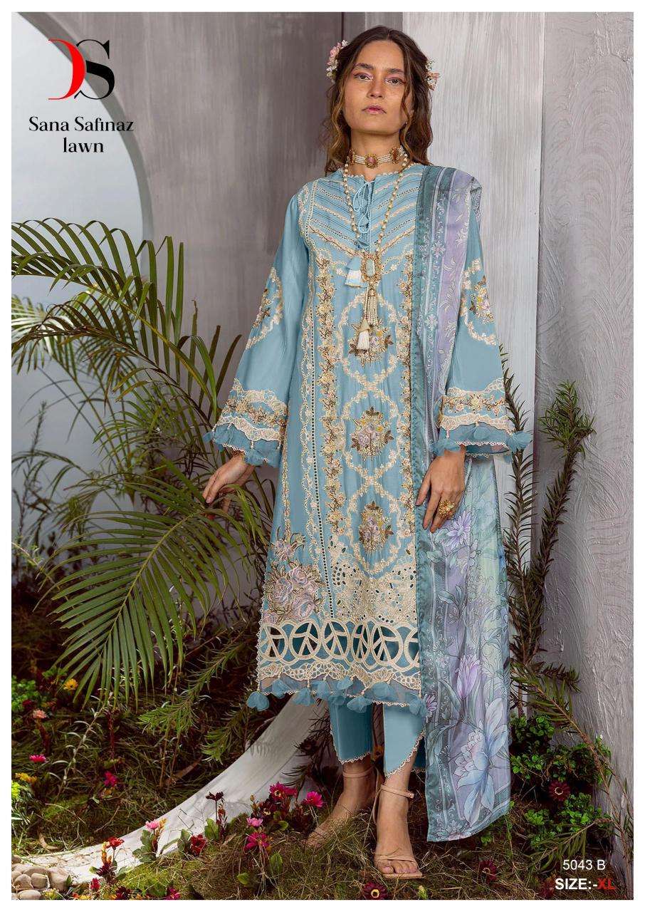 Deepsy Sana Safinaz Lawn 5043 A To E Embroidered Designer Salwar suits online