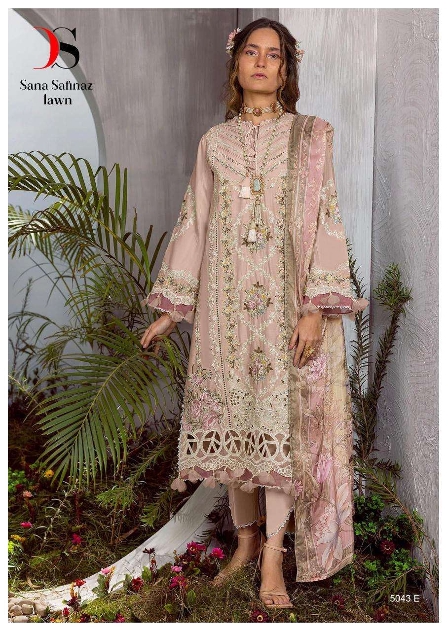 Deepsy Sana Safinaz Lawn 5043 A To E Embroidered Designer Salwar suits online