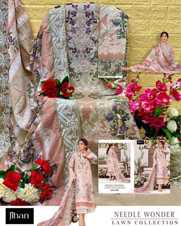 Jihan Needle Wonder 3245 And 3246 Chiffon Dupatta Pakistani suits for weddings